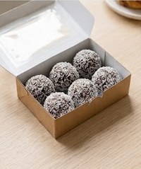 Box of Swedish chokladbollar chocolate balls